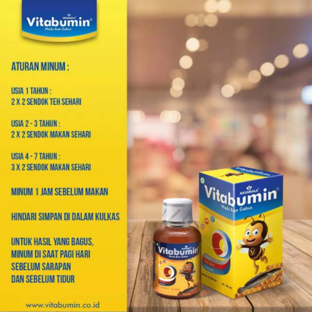 Vitabumin Madu Albumin Ikan Gabus 130ml