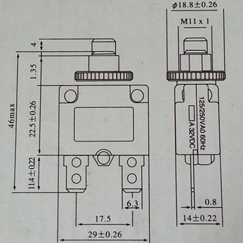 Sekring Pemutus Arus 3a 4a 5a 6a 8a 10a 15a 20a 30a