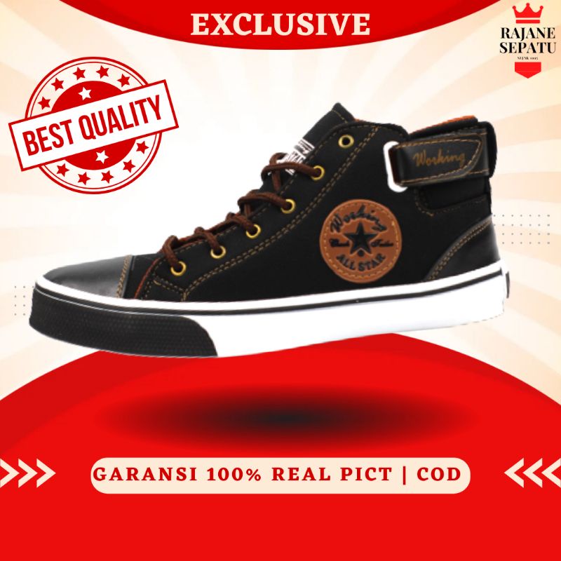 Sepatu Pria Working CNVRS Boot Fashion Sepatu Boots Murah Sepatu casual Pria Sepatu  Casual Pria Mur