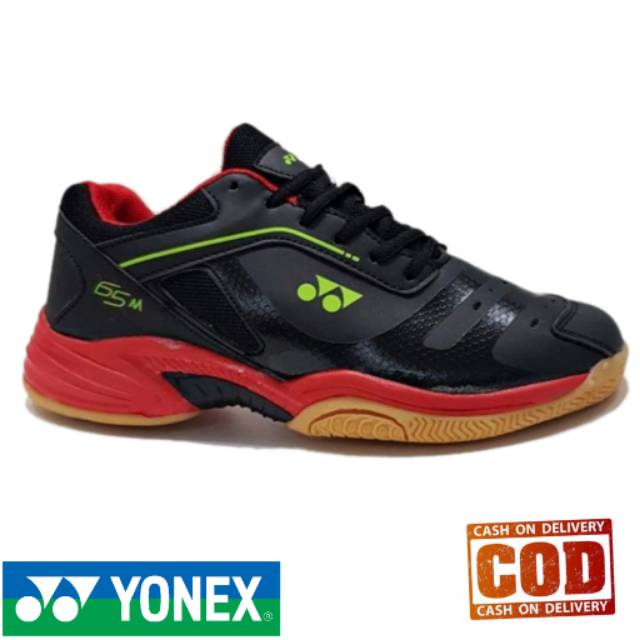 Sepatu Yonex M65 Badminton Bulungtangkis Premium Original vietnam Black Red