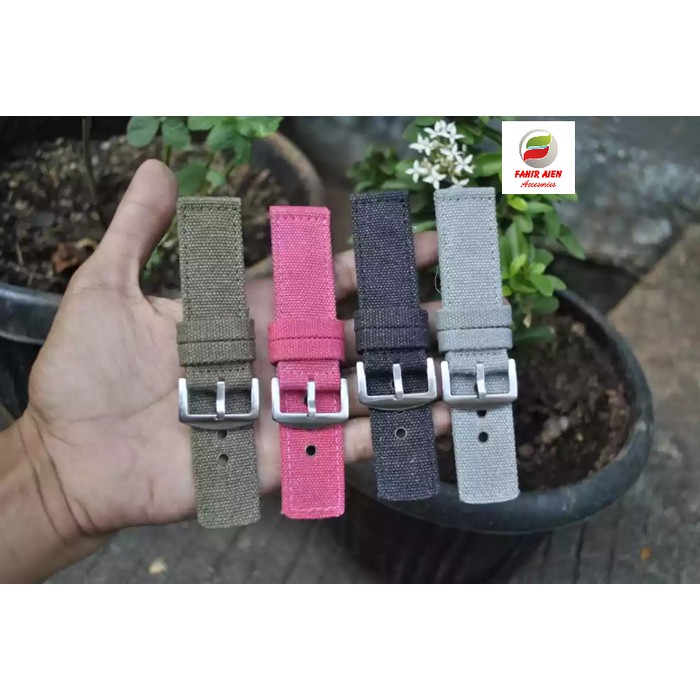 TALIJAM STRAP TALI JAM CANVAS KANVAS NYLON UKURAN 24MM