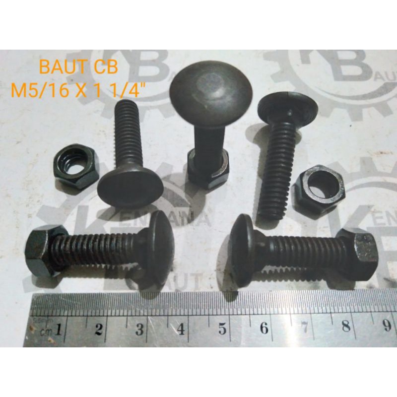BAUT CB 5/16 X 1 1/4 / BAUT PAYUNG / BAUT BAK / BAUT PAGAR / BUMPER