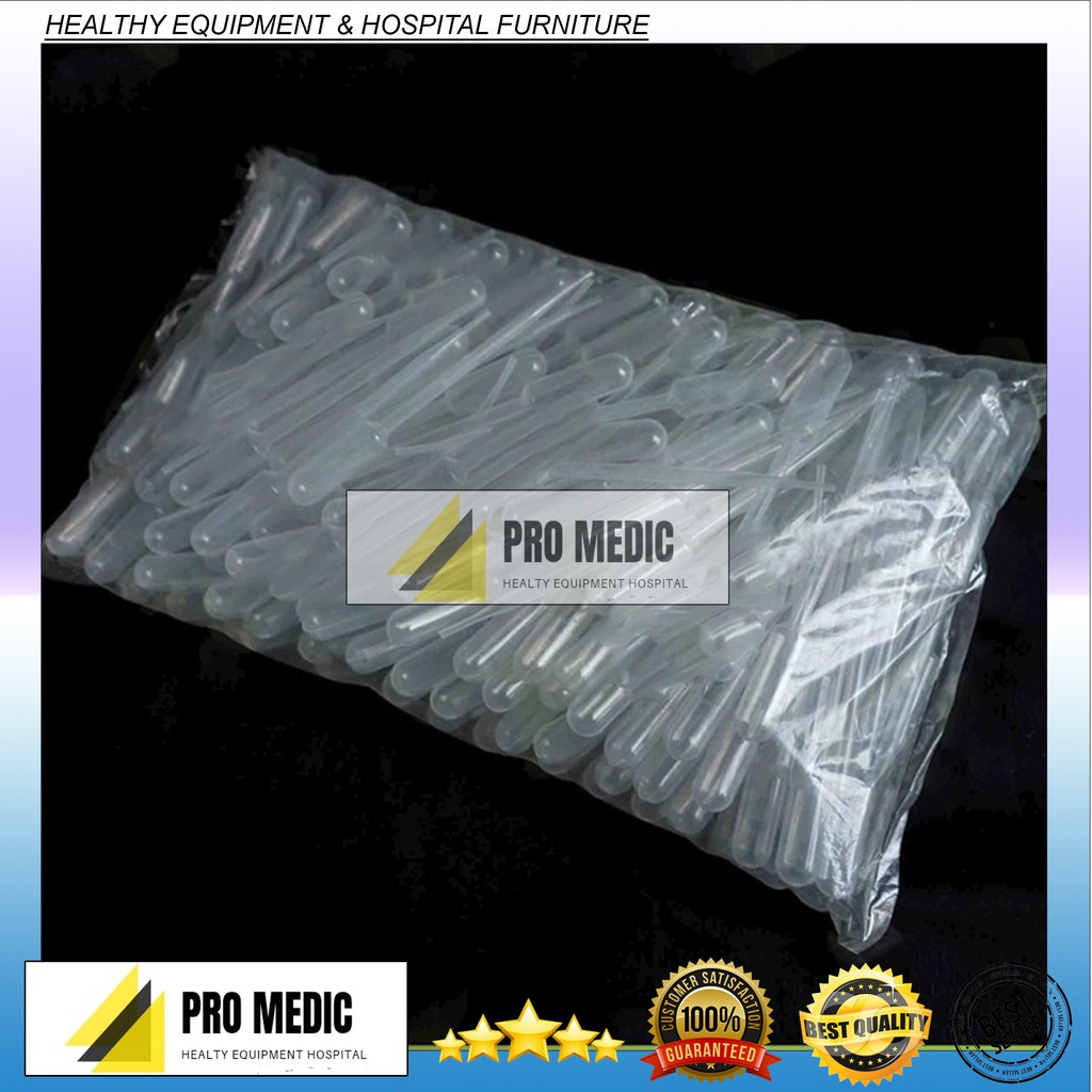 Pipet Tetes Plastik 5ml Isi 100 | Pipette Pasteur Dropping 5 ml 5 cc 5cc