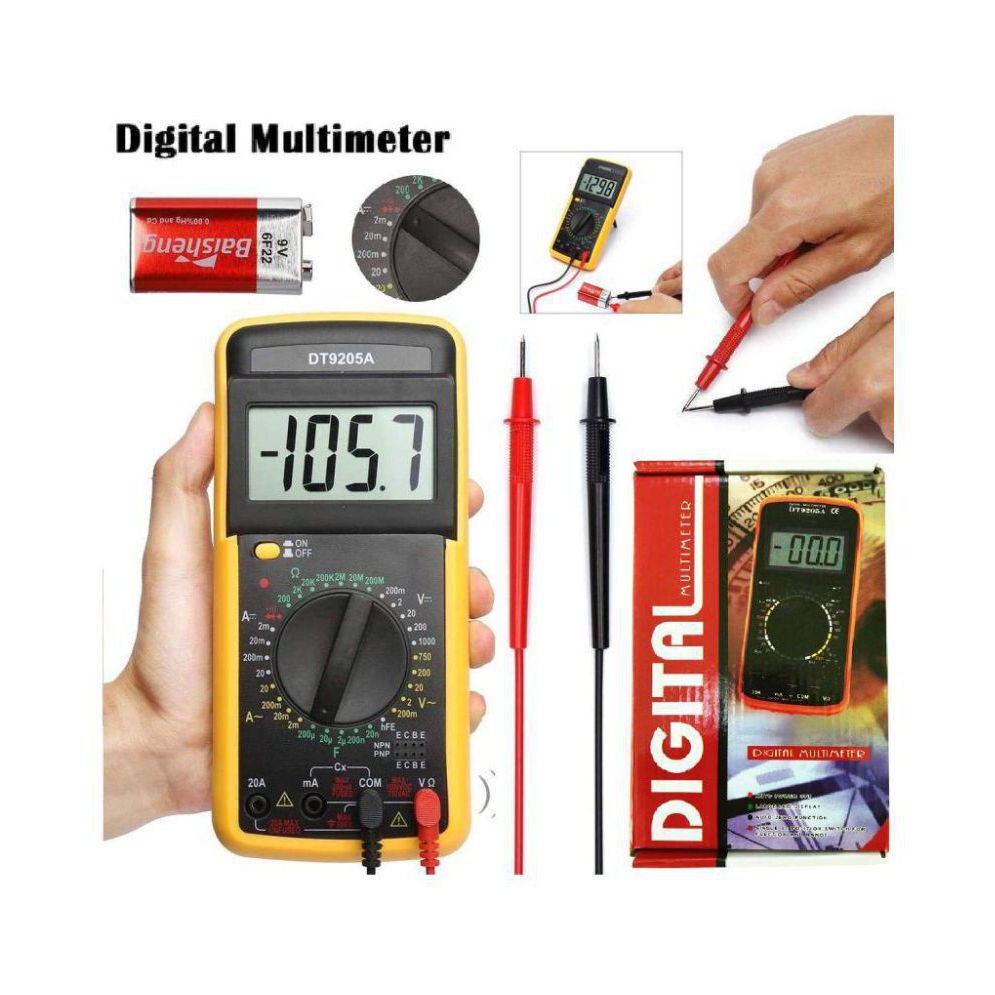Multitester Avometer Multimeter Digital DT 9205A multitester DT-9205A Tester digital jumbo