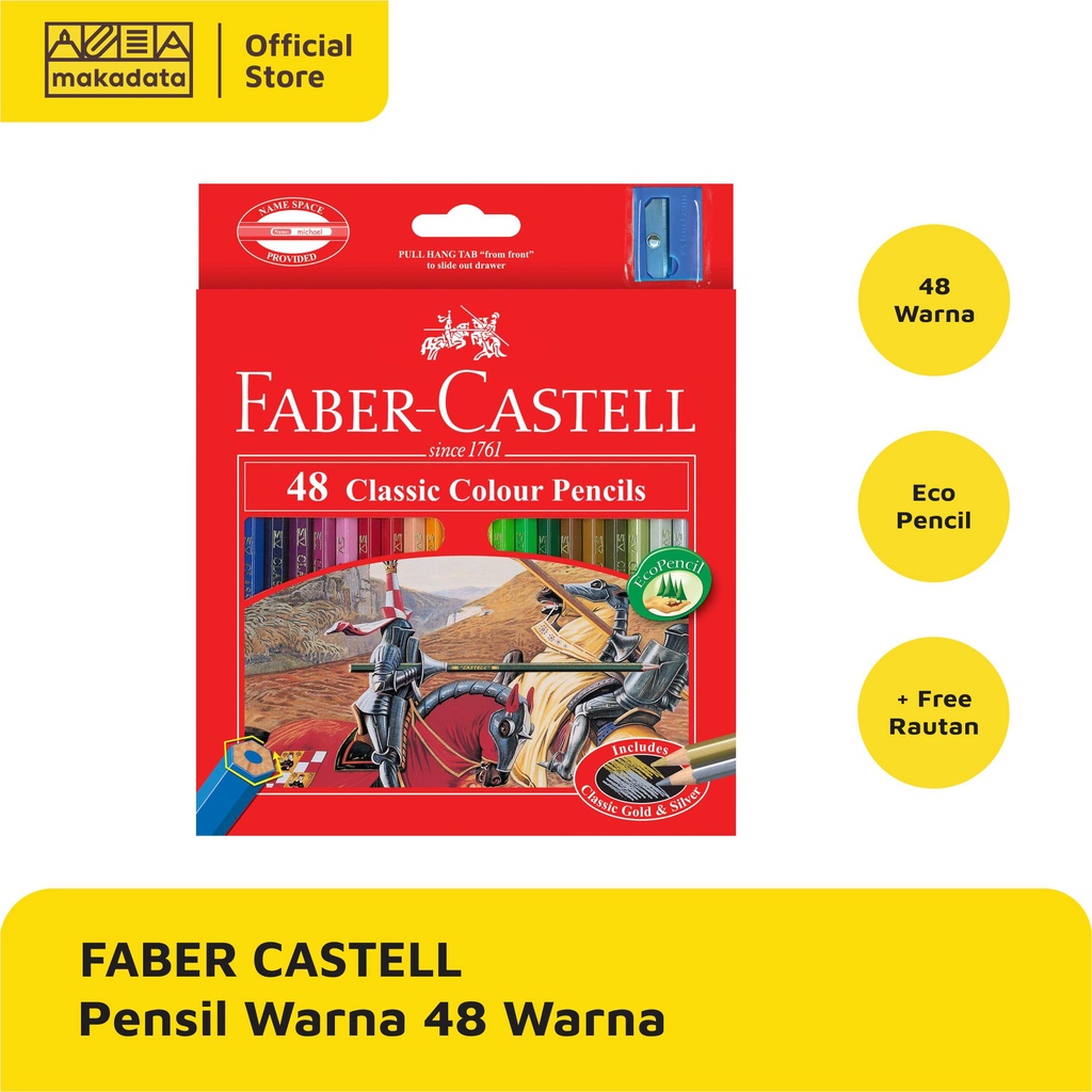 

COLOUR PENCIL / PENSIL WARNA FABER CASTELL 48 WARNA CLASSIC MURAH