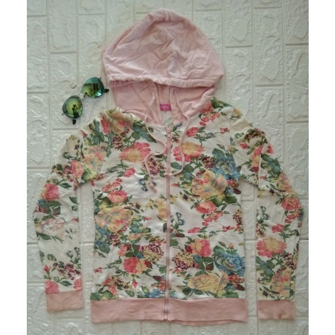 hoodie zipper full print/hoodie bunga/hoodie second