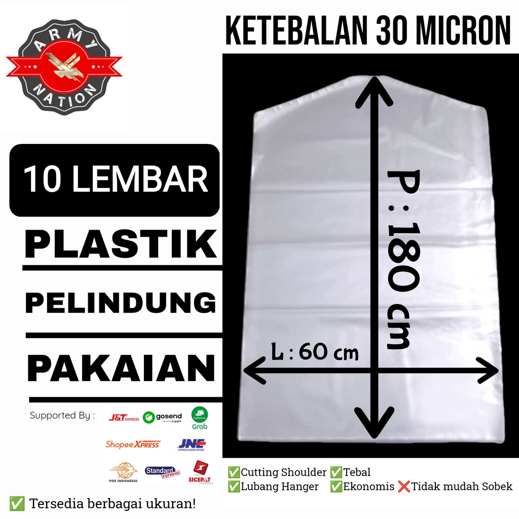 Jual Plastik Pelindung Pakaian | Pelindung Pakaian Anti Debu | Plastik ...