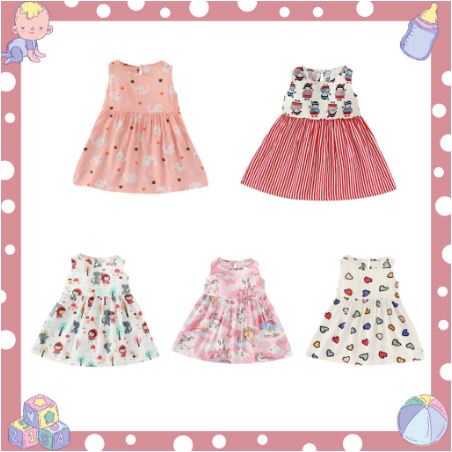 BAJU BAYI PEREMPUAN DRESS BAYI IMPORT KOREA DRESS ANAK