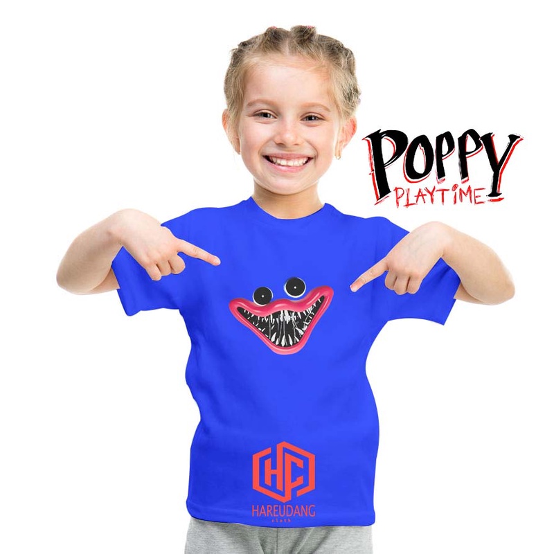 Kaos Anak poppy playtime huggy wuggy