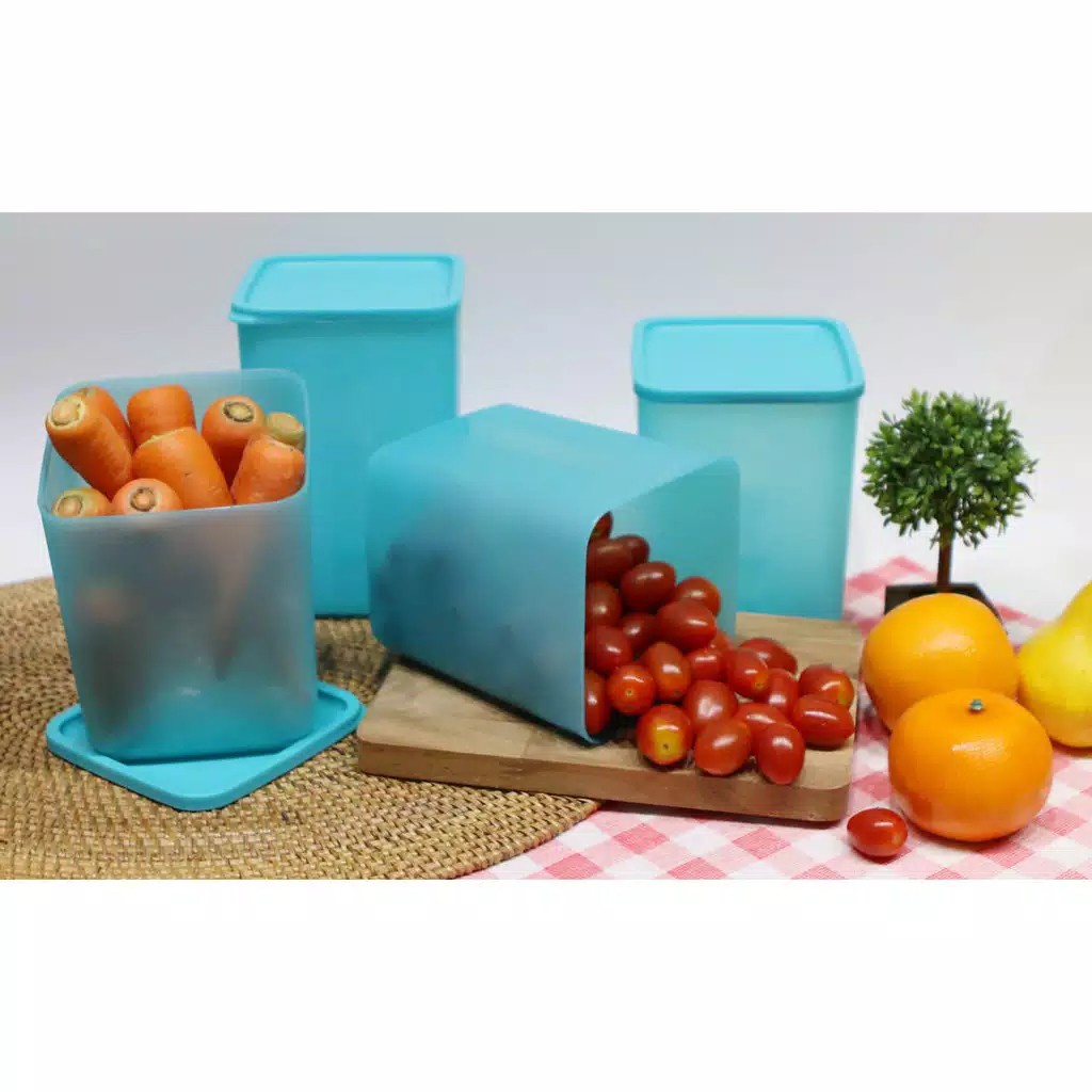 TOPLES SET CALISTA JASMINE 4 PCS SET PLASTIK KULKAS SET TEMPAT BUMBU MAKAN TOPLES SAYUR TOPLES KUE CEMILAN  SET FOOD CONTAINER TOPLES JASMINE FOOD PREPARTIAN KEKINIAN