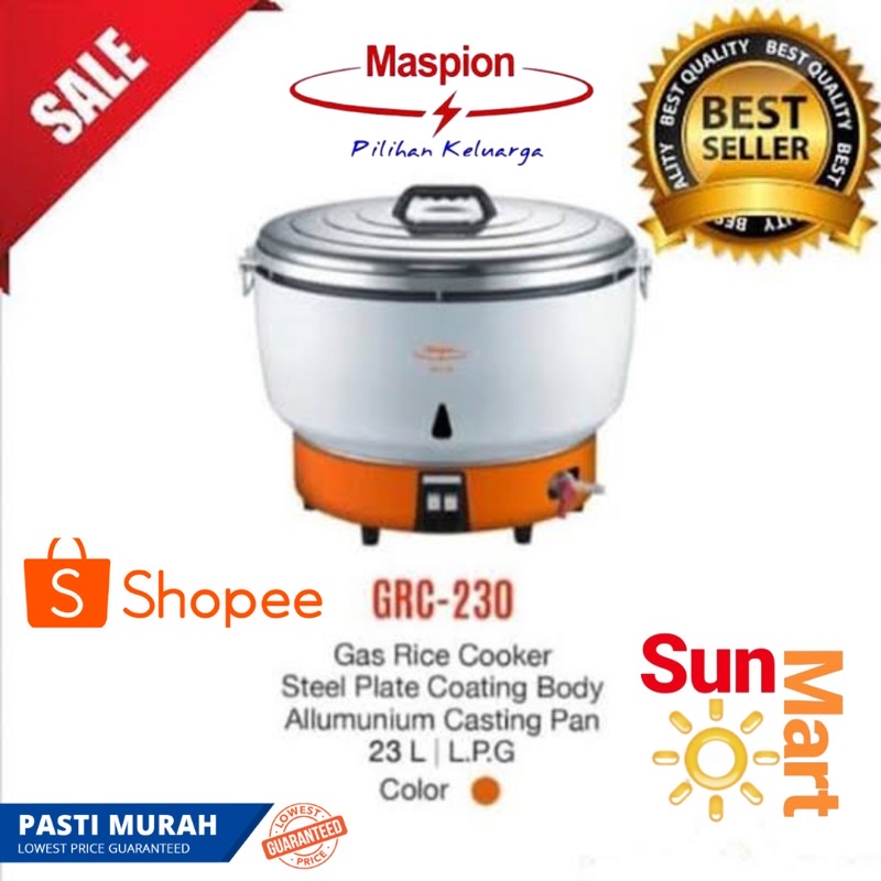 GAS RICE COOKER MASPION 23L - GRC 230