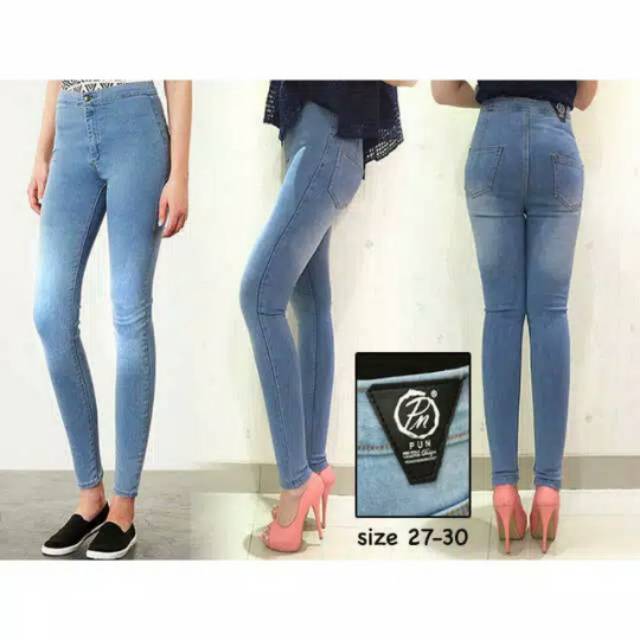 CELANA HIGHWAIST JEANS WANITA PUNNY LONGPANT ORIGINAL POLOS