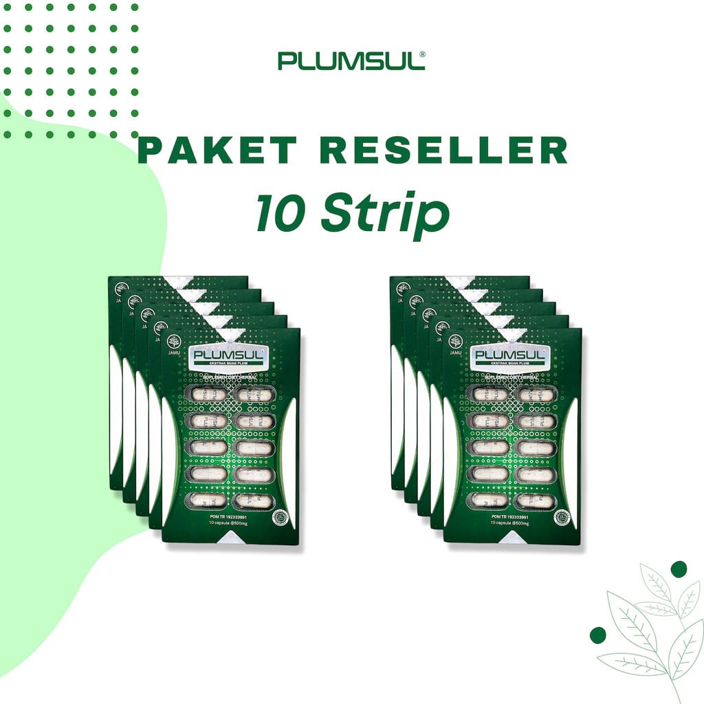 Plumsul Suplemen Diet Herbal Paket Reseller - 10pcs
