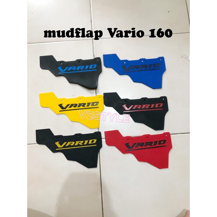 MUDFLAP VARIO 160 ABS CBS VARIO 160 NEW 2020 PENAHAN LUMPUR KARET SPAKBOR KOLONG VARIASI WARNA BIRU MERAH KUNING HITAM KUNING HITAM MERAH HITAM BIRU BAHAN LENTUR DAN TIDAK LICIN