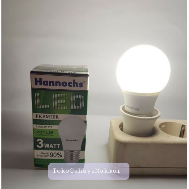 Lampu LED Premier 3w 3watt Hannochs Hemat Energy