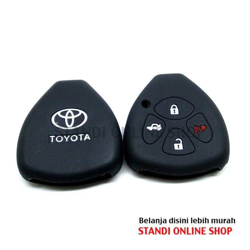 Kondom Kunci Silikon Remote Keyshirt Toyota Camry 4 Tombol