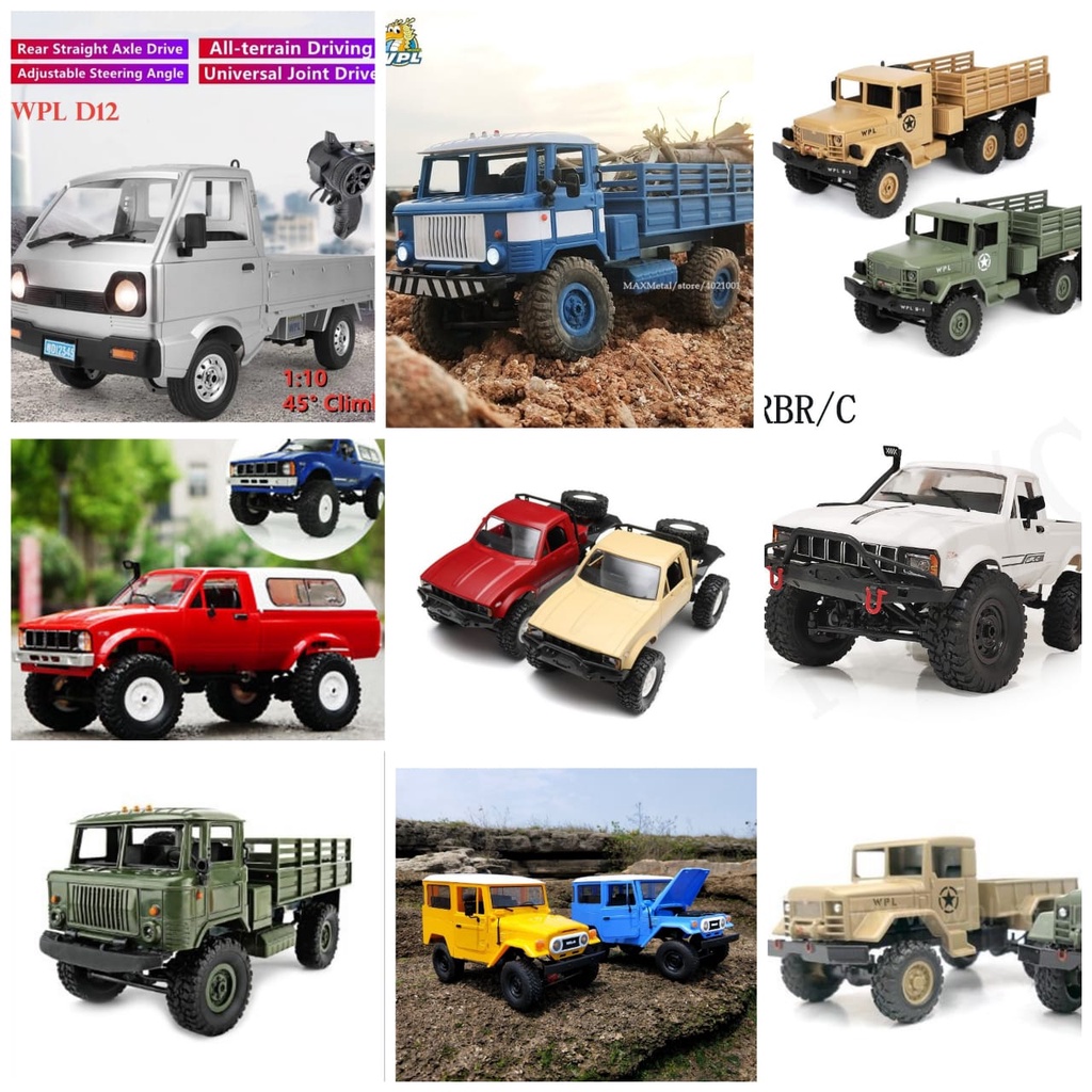 RC Car WPL D12 D-12 D12 Mini D14 C24-1 C24 C34 B16 B24 RC Suzuki Carry Pick Up Cargo 1/10 2.4G RTR