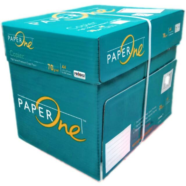 

Kertas HVS PaperOne A4 75 gsm (1 box = 5 rim)