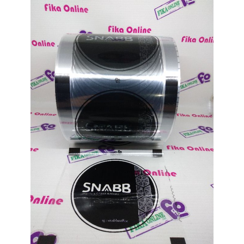 Fika Plastik Lid Cup Sealer sablon custom design blok