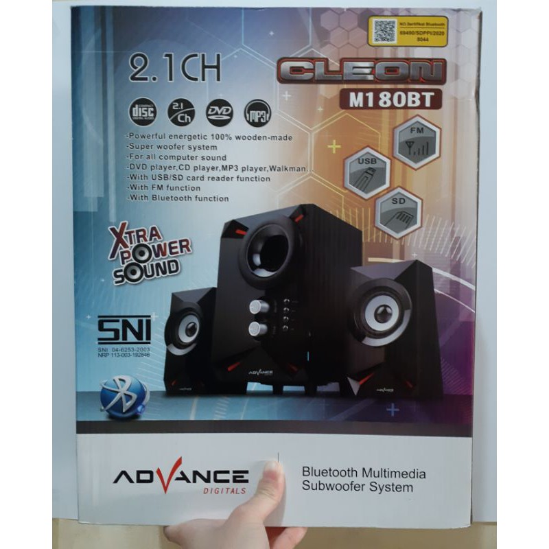 PRO series V2 Speaker Advance M180BT CLEON Bluetooth / M340BT  M330BT  FM Subwoofer System