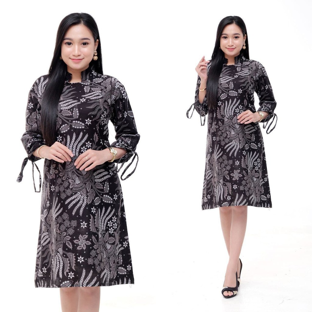 Maura Couple - Sania Ruffle Batik Couple Ori Ndoro Jowi Batik Couple Modern BY AGHNA