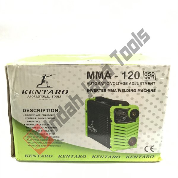 Mesin Travo Las KENTARO 120 A 650 Watt Listrik Mini Inverter Trafo
