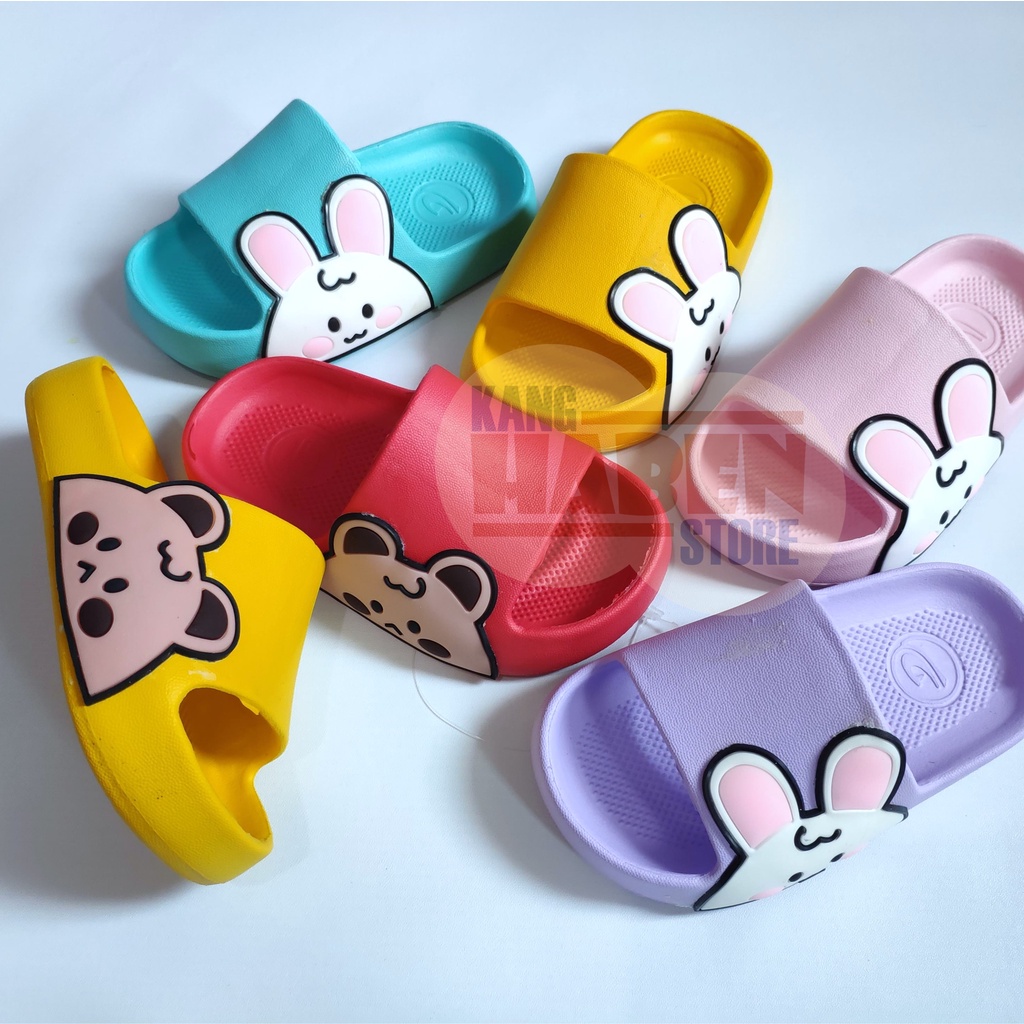 Sandal Anak Balita Bayi Lucu Karakter Kelinci Beruang 2 sampai 5 tahun 386D 24 -29