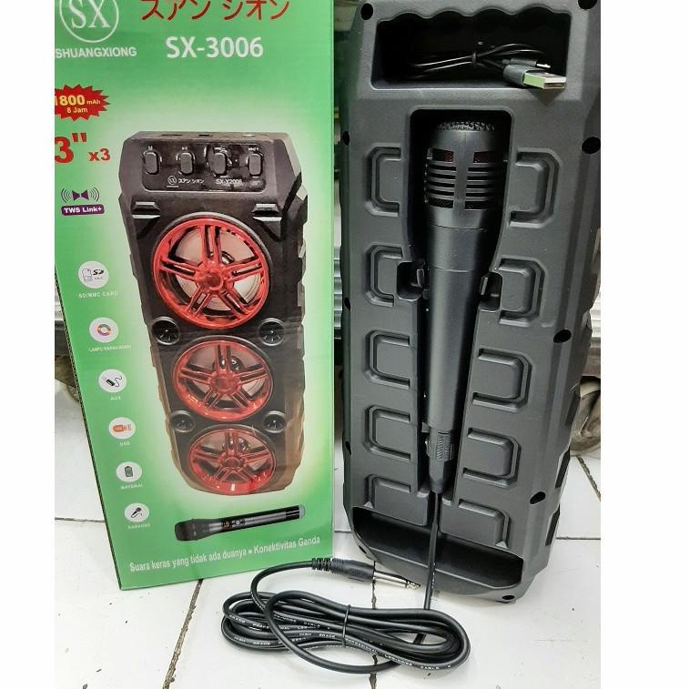 Recomended.. COD Speaker Bluetooth Karaoke 3 Tingkat SX-3006/Salon Karaoke Bluetooth SX-Y3006/