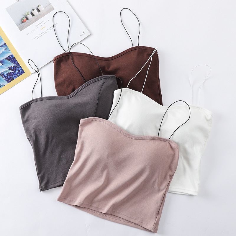 ELFYDO - BRA548 TANKTOP bra with cup singlet wanita atasan wanita