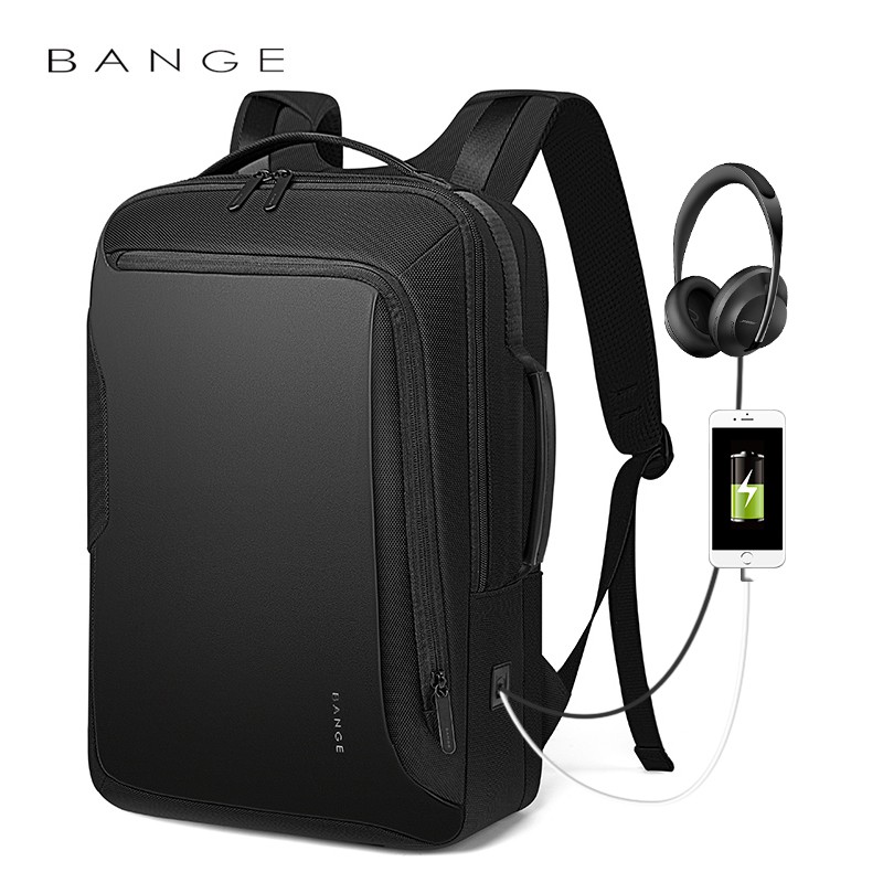 Tas Bange BGS51 Bag Backpack Ransel Laptop 15.6&quot; Inch USB Anti Air