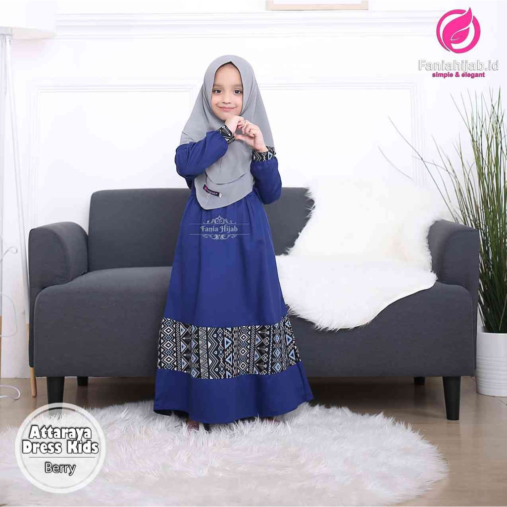 ATTARAYA KIDS DRESS || Gamis Anak Original by Fania Hijab