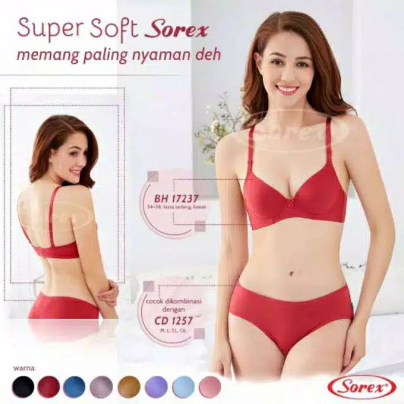 BH BRA SUPER SOFT BUSA SEDANG KAWAT KAIT 2 SOREX 17237