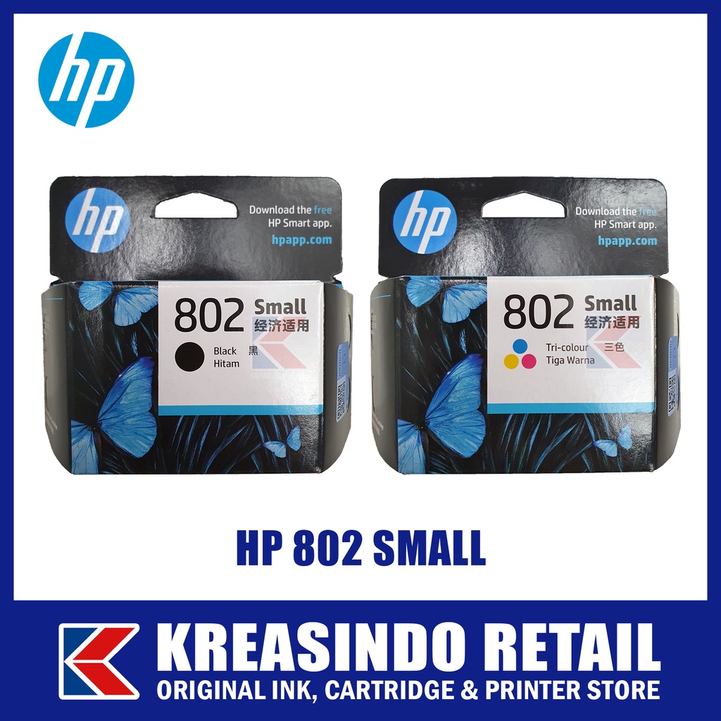 HP 802 Small Tinta / Cartridge Original