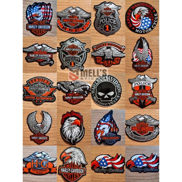 stiker sticker motor harley davidson permanent graftac isi 10 20 50 dan 100 lembar