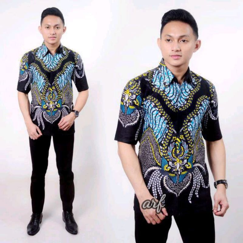 M L XL XXL 3L 4L 5L New Kemejapria Lengan Pendek 848VO Kemeja Pilot Pangkat PDL Teknisi P Ke 4029YS Kemeja Batik Pria G