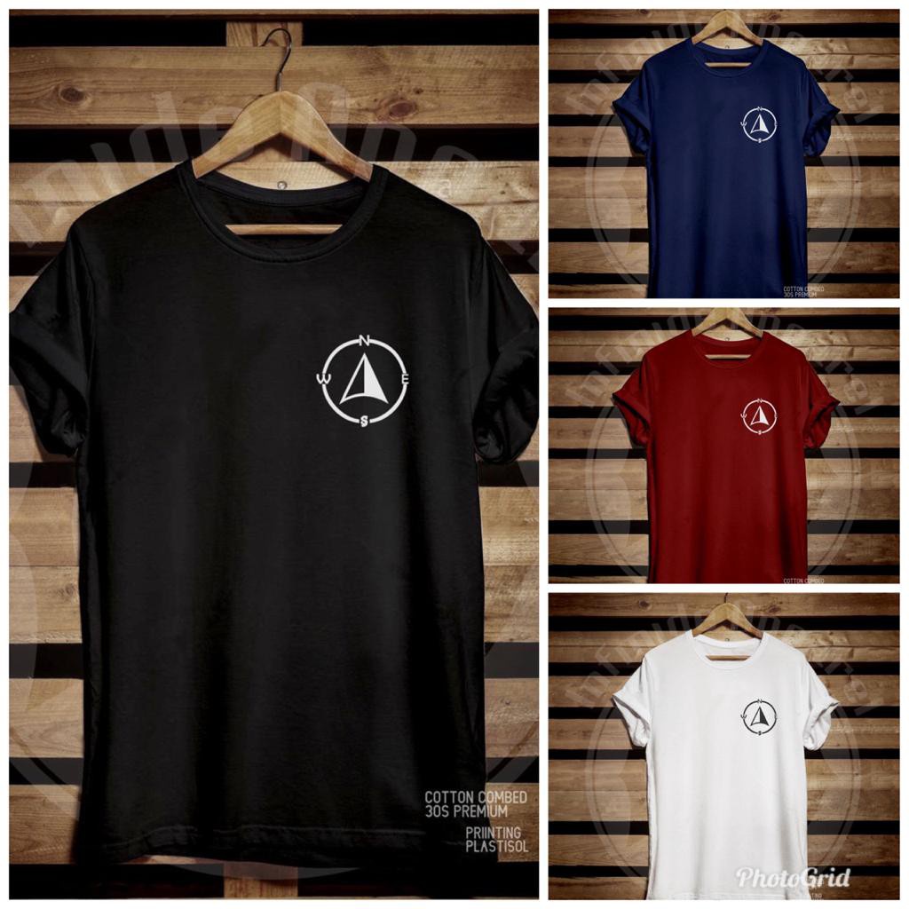 Kaos Outdoor - LOGO DADA KOMPAS - KAOS PENDAKI - KAOS GUNUNG - KAOS DISTRO