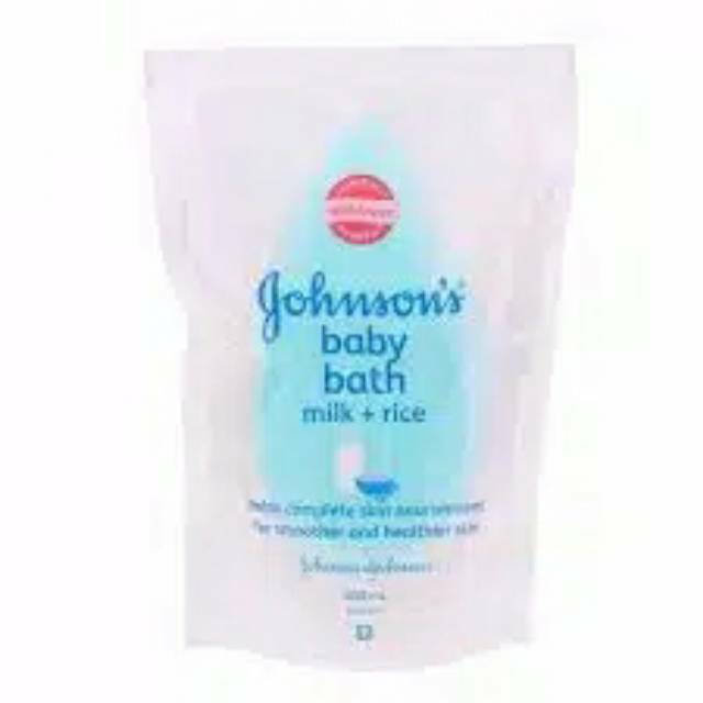 Johnson's baby bath milk rice 400ml / botol 500ml