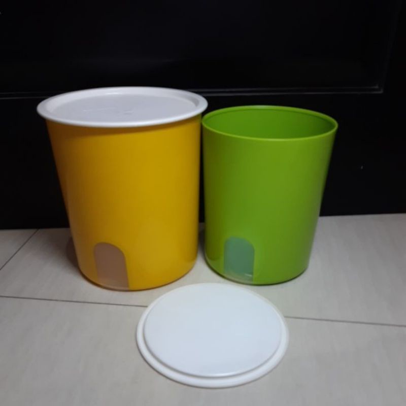 Tupperware - Malaysia - One Touch Window Canister Set /Topples