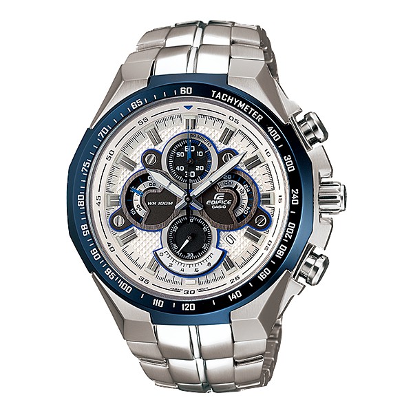 Casio Edifice EF-554D-7AVDF Blue Dial Chronograph - Jam Tangan Pria