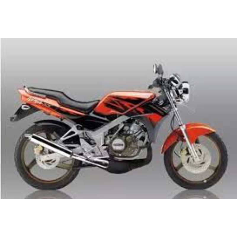 Stiker body belakang ninja ss orange sepasang