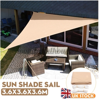 Sun Shade Rainproof Sail Water Canopy Patio Awning Garden Cover Awning Uv Blue Triangle Sun Shade Shopee Indonesia