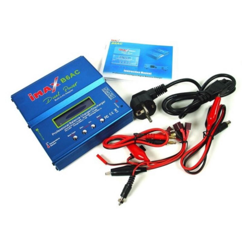 LIPO CHARGER LIPPO BATERAI CHARGER IMAX B6AC SET LENGKAP ORI