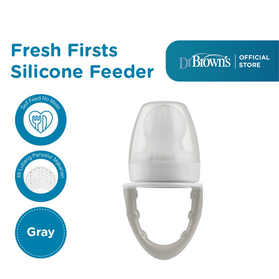 Dr Brown's Fresh Firsts Silicone Feeder | Dot Buah Empeng