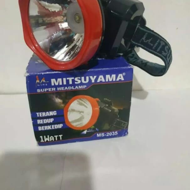 Headlamp Senter Kepala LED Mitsuyama MS-111/MS-111CHG/MS-2035 Berkualitas