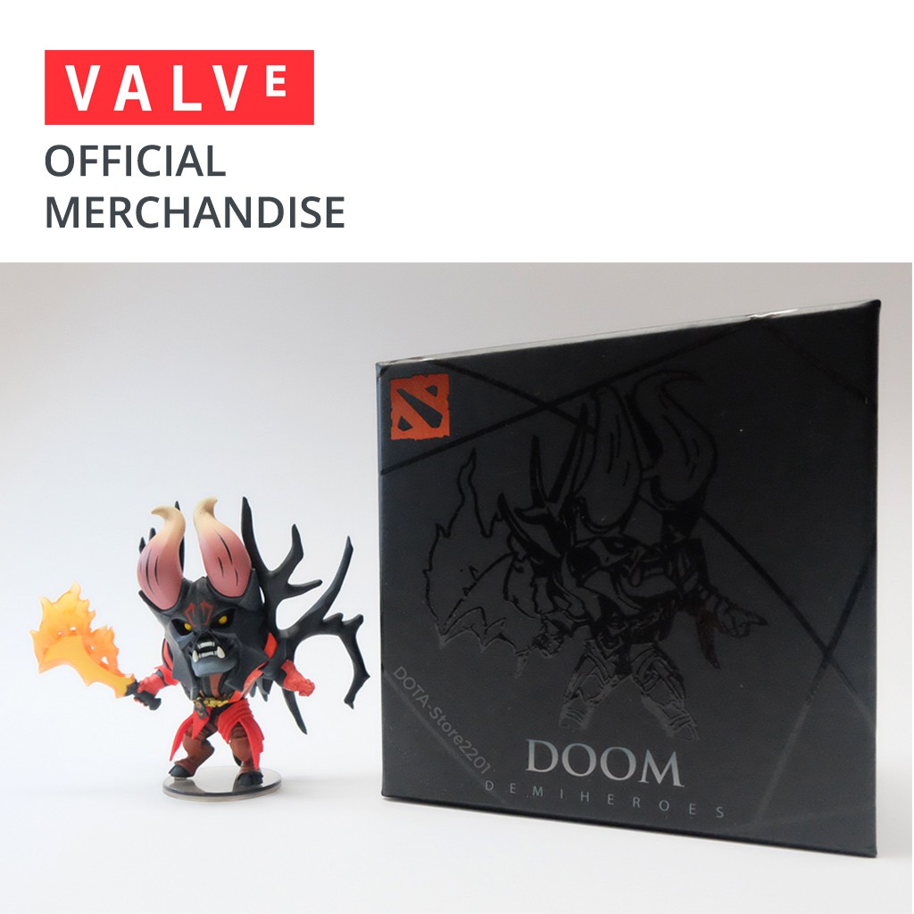 Valve Dota 2 - **ORIGINAL** Doom Demi Heroes Figure dengan Item In Game Voucher