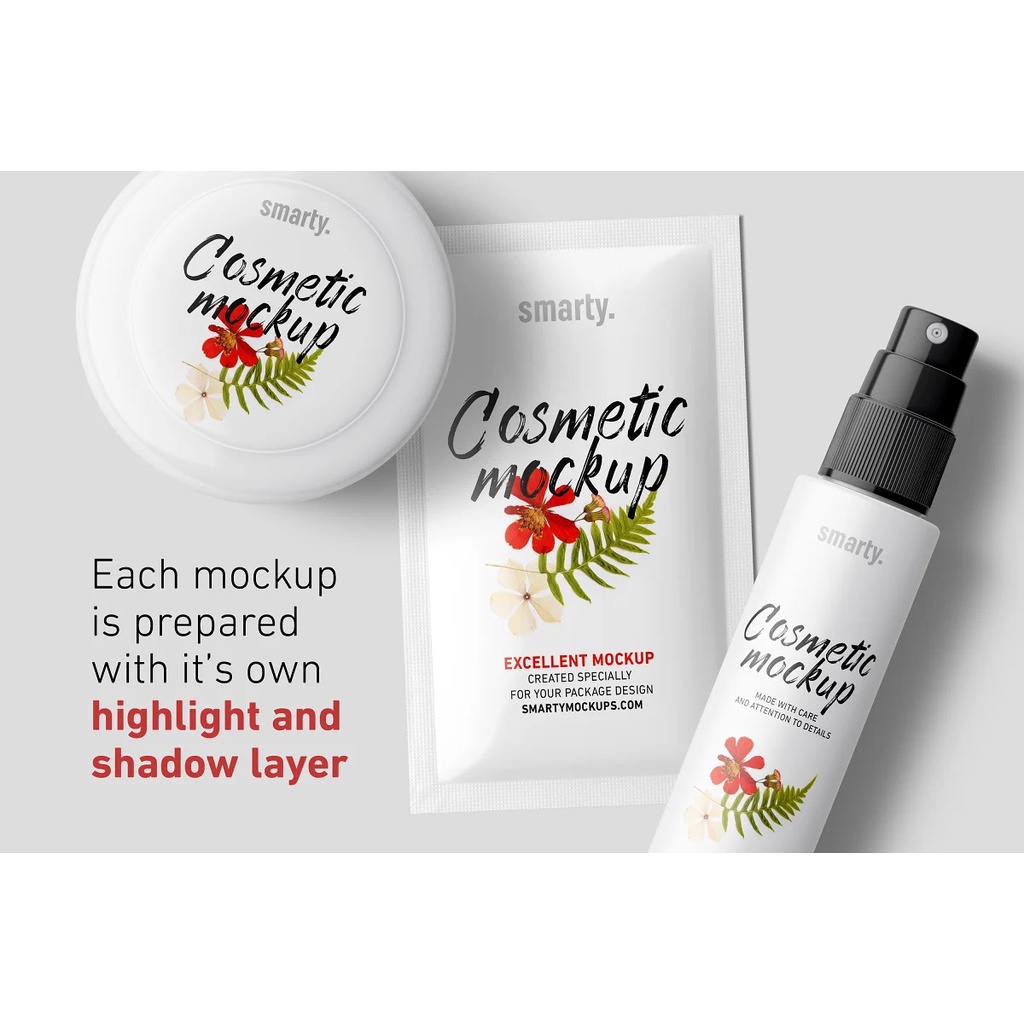 Cosmetic Mockups Bundle Pack - Photoshop