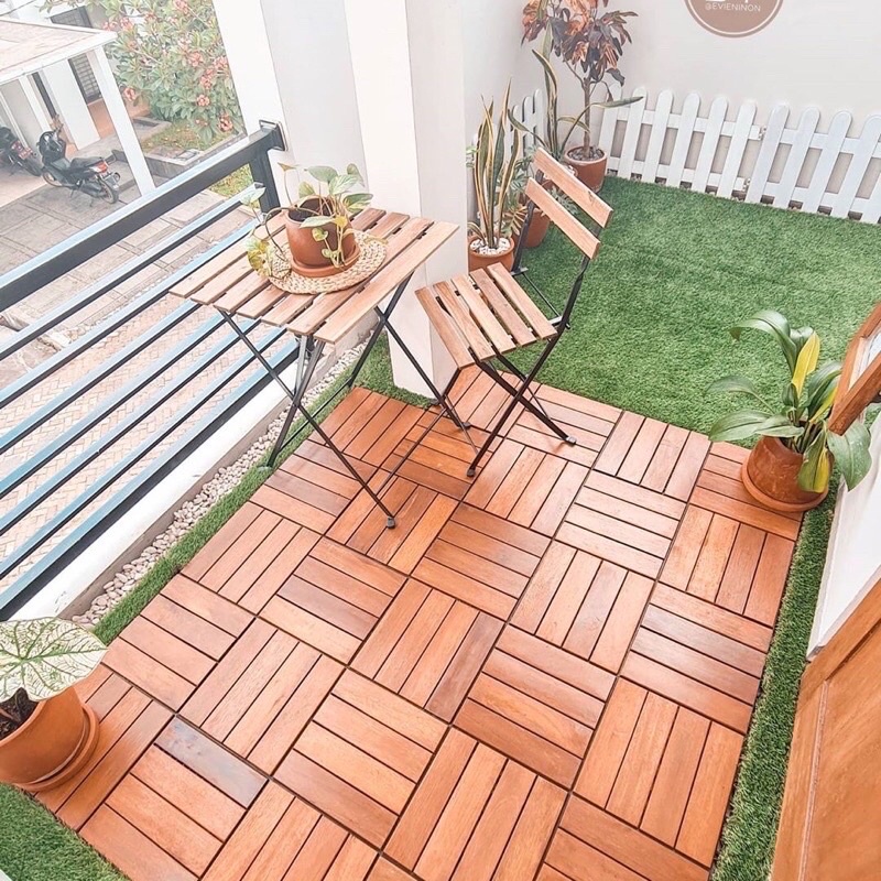 Lantai Kayu Parkit Ubin Indoor Outdoor