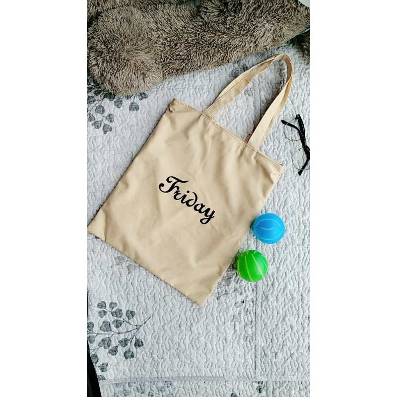 RSB TOTEBAG DAILY TOTE BAG SUNDAY MONDAY FRIDAY TUESDAY WEDNESDAY MONDAY FRIDAY SATURDAY