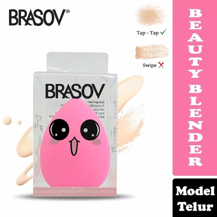 Brasov Sponge Beauty Blender Telur Guci Cut