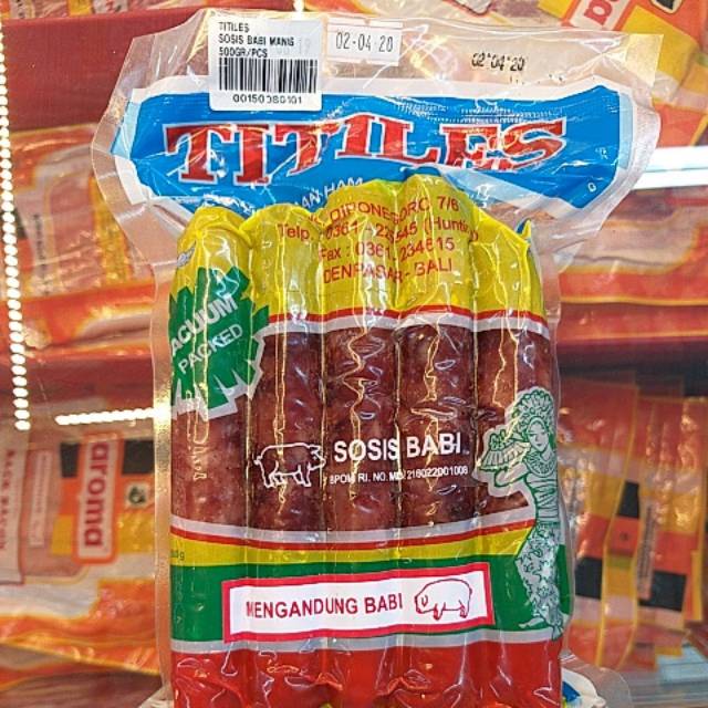 Titiles sosis babi manis 500gr | Shopee Indonesia